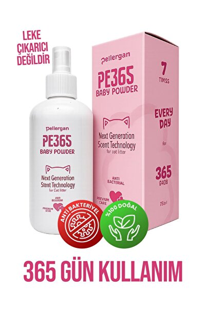 Petlergan PE365 Kedi Kum Kokusu 365 Gün Kalıcı %100 Doğal Aromalı