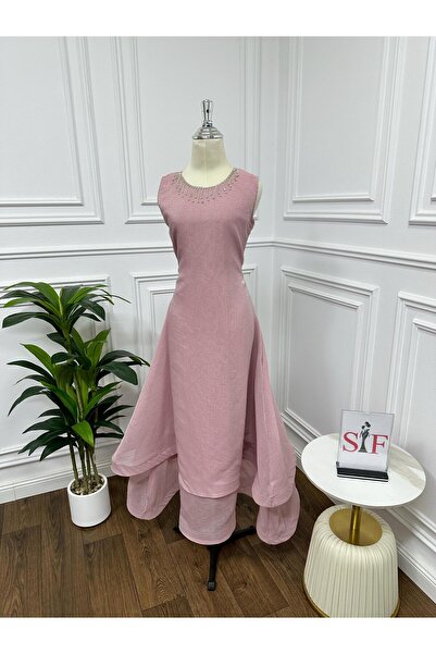 ALSAMAH Pink dress with accessories