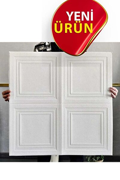 Bien Home 70x70 Cm Tavan Kaplama Duvar Paneli Beyaz 3d Kendinden Yapışkanlı E...