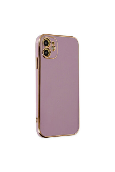 eco port Iphone 12 case volet silicone - purple