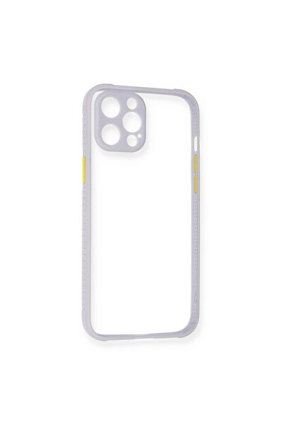 eco port iPhone 12 Case Miami Transparent Silicone - Lilac