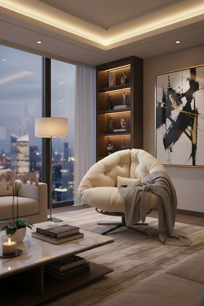 AVYNA Bohome Collection 360 Derece Dönen Mekanizmalı Berjer Tekli Koltuk - Ne...