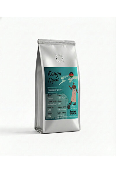 Kenya Nyeri Yöresel Filtre ve Çekirdek Kahve (%100 Arabica) - 250 Gr