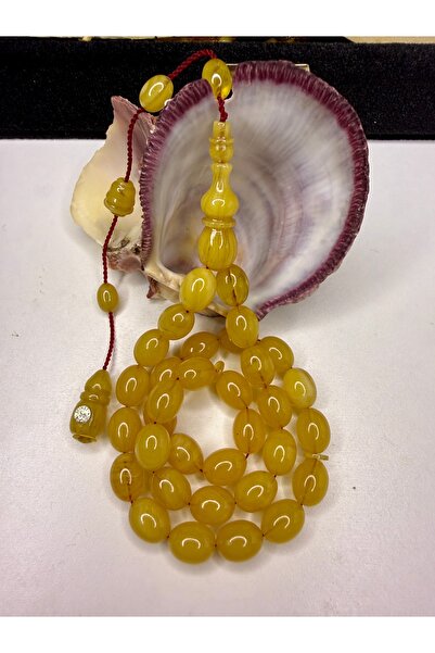 İskenderun Tesbihcilik Shaved Ottoman-Style Collectible Crimped Amber Prayer ...