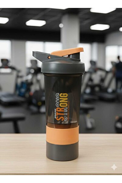 AKG 1 Adet İki Hazneli Sporcu Shaker Matara 500 Ml
