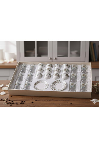 Generic A luxurious hospitality set – coffee cups and tea glasses with elegan...