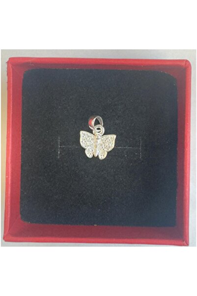 Premium JEWELRY Silver 925 Butterfly Pendant with Mini Zirconia, 0.7 g, Jolie...