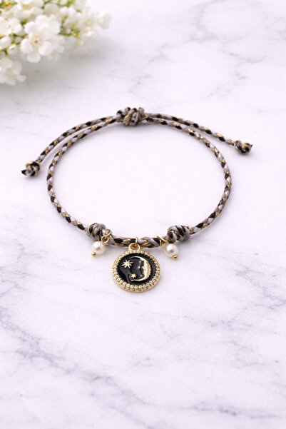 NevoAccessory Moon Detailed Drawstring Adjustable Bracelet