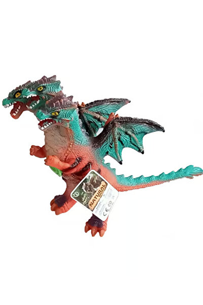 düşler oyuncak dünyası Sesli Kükreyen 3 Başlı Ejderha Dinozor Figür 50 Cm God...