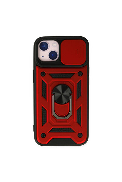eco port Iphone 14 case pars lens ring silicone - red