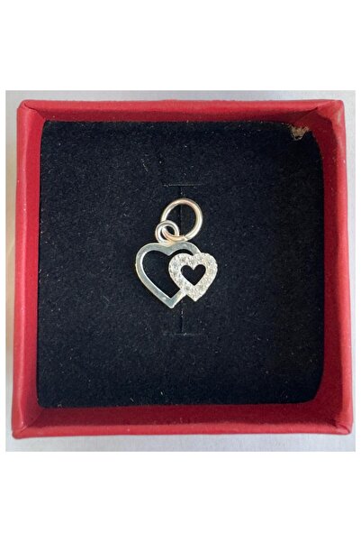 Premium JEWELRY Silver 925 United Hearts Pendant, 0.8 g, Jolie Silver