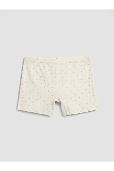 LC Waikiki White Patterned Girls' Boxer Briefs 3-Piece Set