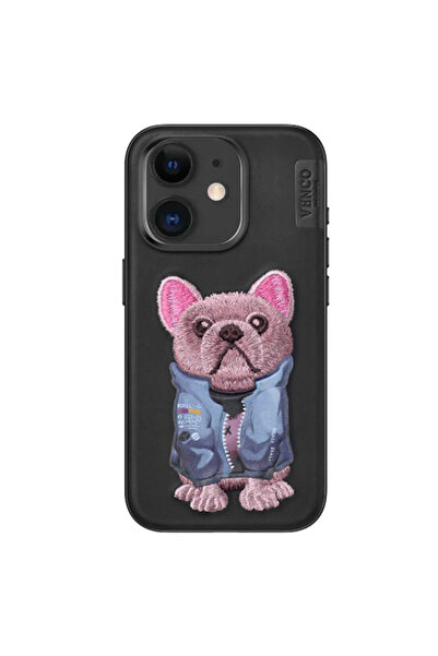 eco port iPhone 11 Cute Patterned Cover - Black
