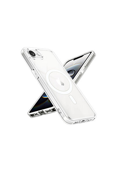 eco port iPhone 16E Case Magneticsafe Transparent Silicone - Transparent