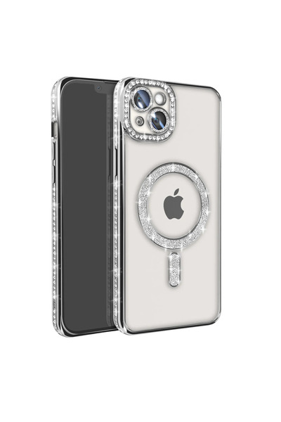 eco port حافظة آيفون 14 جوكي سيلفر ماجنيتسايف - فضي