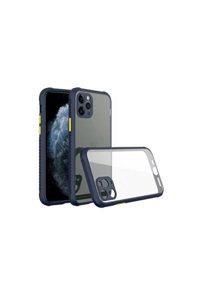 eco port iPhone 11 Pro Max Case Miami Transparent Silicone - Navy Blue