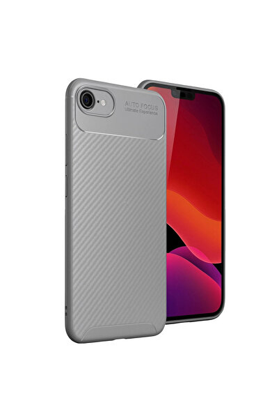 eco port iPhone 16E Case Auto Focus Carbon Cover - Gray