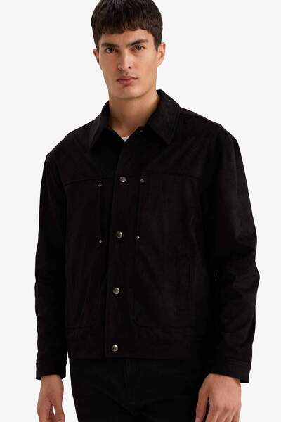 DeFacto Slim Fit Polo Collar Zippered Coat F8471Ax26Sp