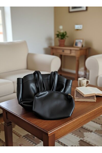 ÜçKol Ticaret حقيبة كتف ويد نسائية من سلسلة دوو مع حقيبة صغيرة