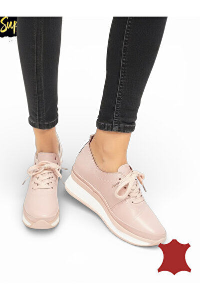 ANGEL BLUE Comfortable women's casual shoes made of soft natural leather with...