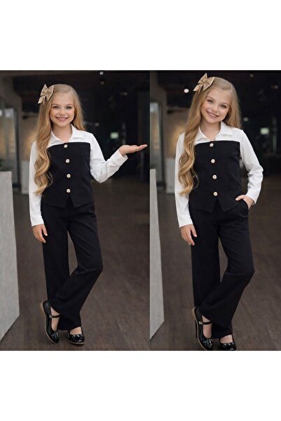KOKOŞ BEBEK New Season Holiday Girl's Set – Stylish and Comfortable Design - ...