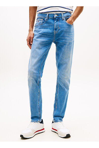 Tommy Jeans Standart Bel Slim Tapered Mavi Erkek Denim Pantolon DM0DM201741A4...