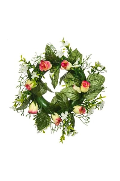 OEM Coroană decorativă de primăvară cu trandafiri