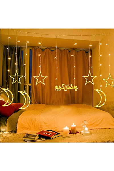 Generic Ramadan Decorative Lights, Star Moon Fairy String Lights.【USB Powered】