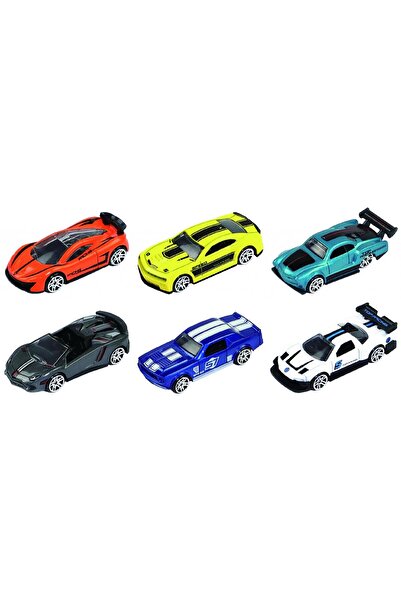 MC Micostore Macheta die cast, set 6 masini curse, scara 1/64, 7.5cm, diverse...