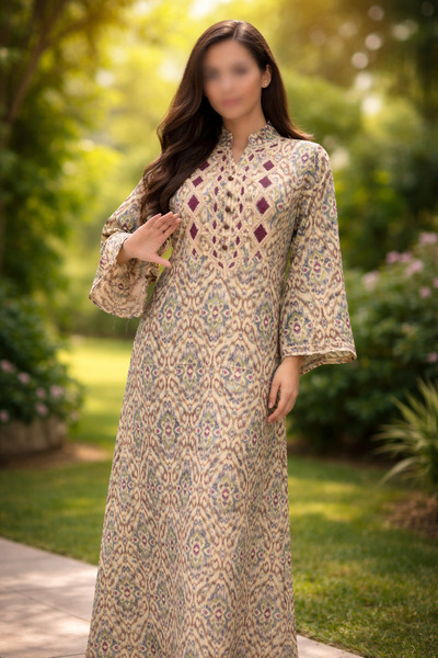 RONZA embroidered jalabiya