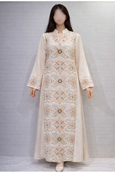 RONZA High-end embroidered fabric jalabiya