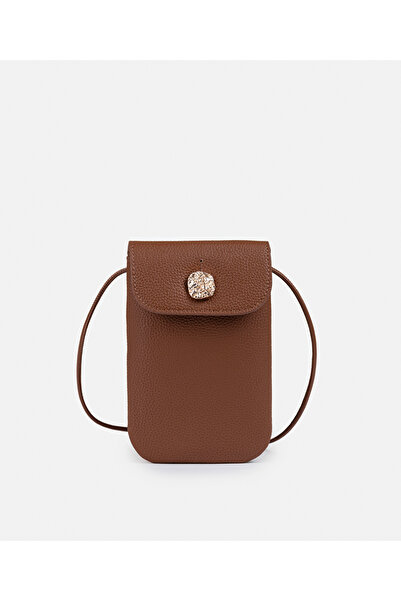 İpekyol Dokulu tokalı telefon çantası