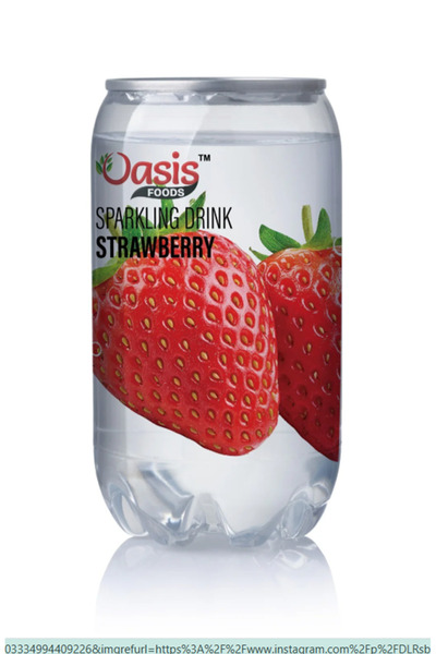 Oasis مشروب الفراولة الفوار 150 مل × 24