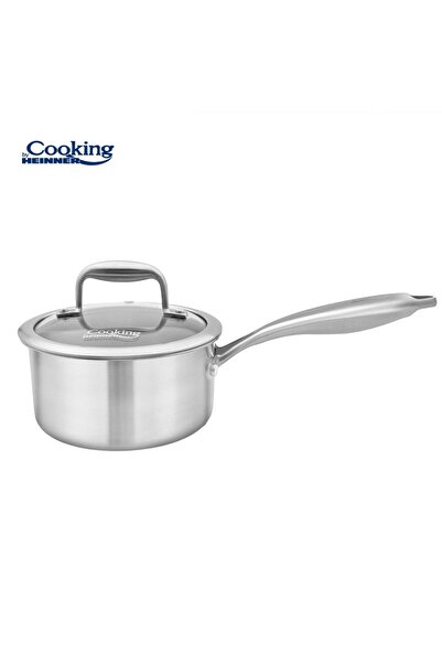 Heinner Caserola inox+capac sticla 16x8.5cm,1.6l, atomic3, cooking by