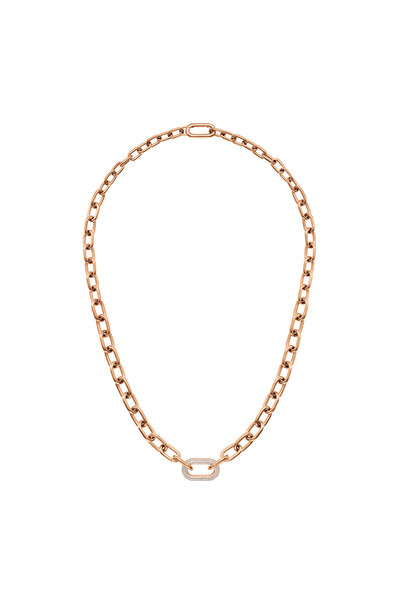 Daniel Wellington Crystal Link Necklace Rose Gold