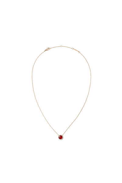 Daniel Wellington Audrey Necklace Red Agathe Rose Gold