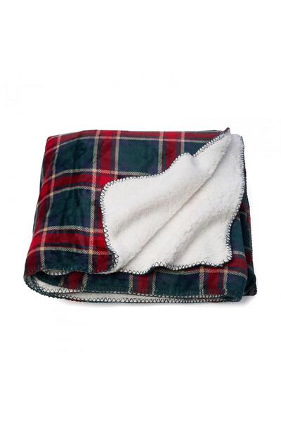 Heinner Red plaid fur blanket 160x200 cm