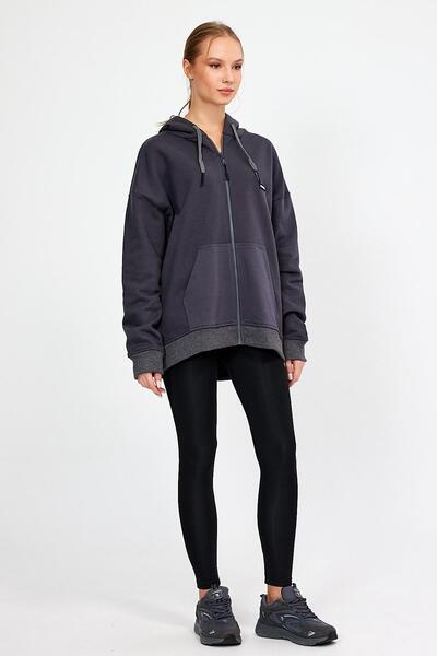 ALEXANDERGARDI ZIPPERED HOODED OVERSIZE SWEATSHIRT (B22-75300)