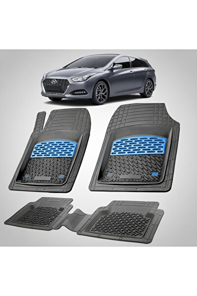 TEAMCAR Hyundai i40 FL Wagon 2018 – 2019 Floor Mats - Rubber Tray - Blue