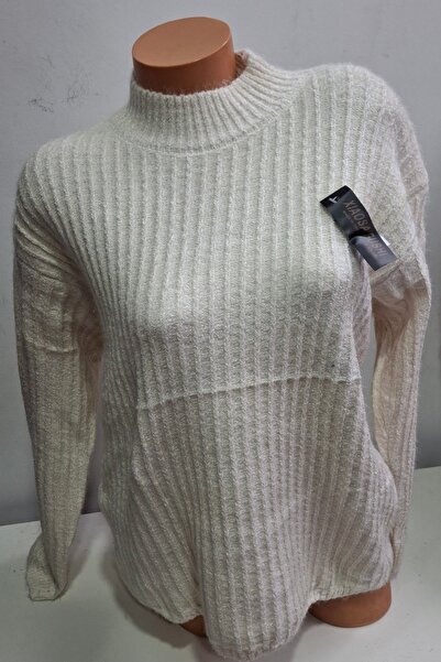 New Collectıon Thick white turtleneck sweater