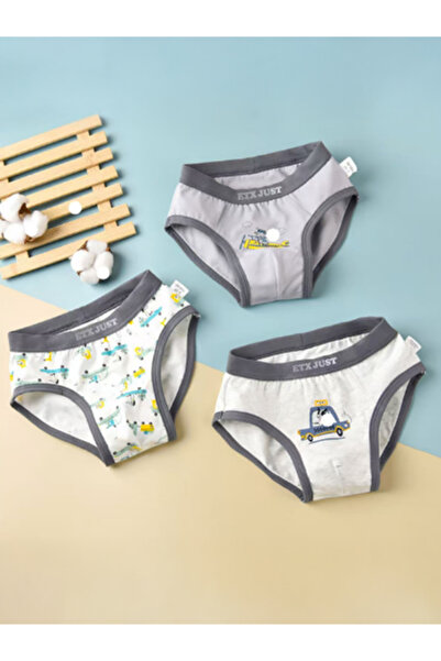 Styli Pack of 3 - Boys Printed Cotton Briefs
