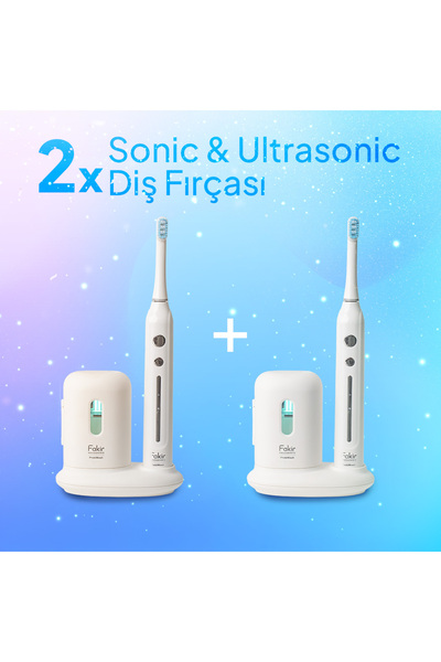 Fakir Probiwash Sonic & Ultrasonic 2in1 Diş Fırçası - 2'Lİ SET