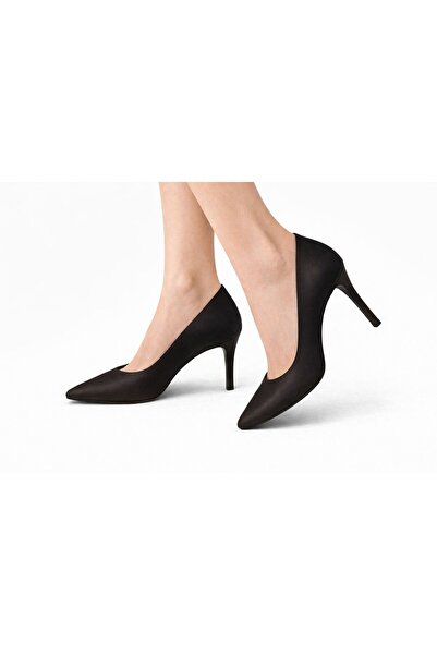 CRAFT MODA Women's Black Classic Stiletto Heeled Shoes