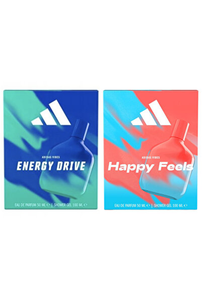 adidas Vibes Gift Box Eau de Toilette 50 ml, Shower Gel 100 ml for Couple