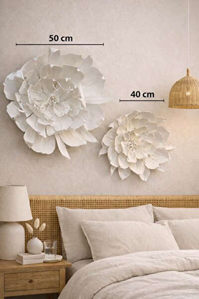 Maison Avf 2'li Set Dekoratif Eva Çiçek Duvar Süsü