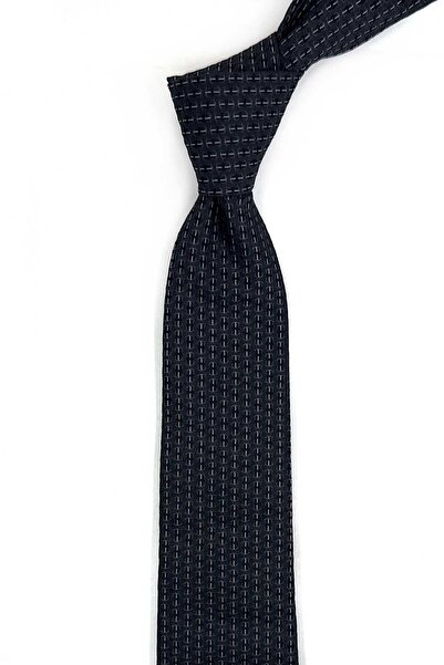 Kravatkolik 5.8 cm Smoked Stripe Pattern Silk Tie İk2306