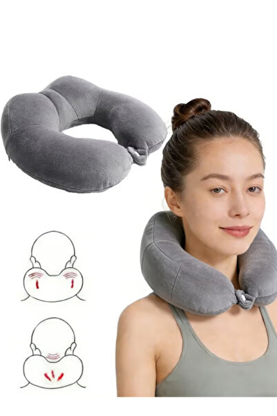 Generic Memory Foam Travel Neck Pillow for Adults - Ergonomic U-Shape Airplan...