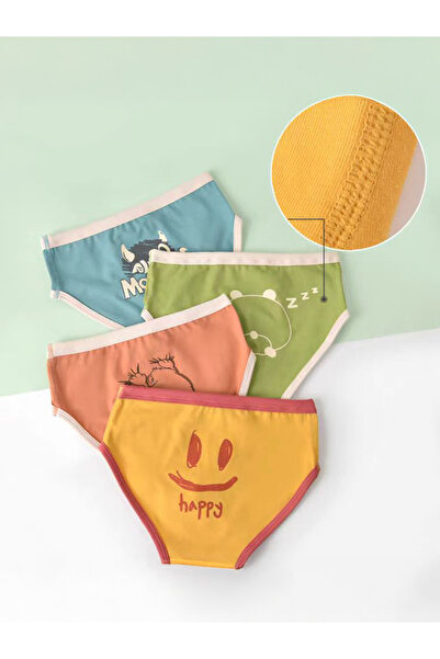 Styli Pack of 4 - Boys Printed Cotton Briefs
