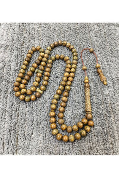 İnan Tesbih Rosewood Tree Sphere Cut Carved Imame 99 Prayer Beads