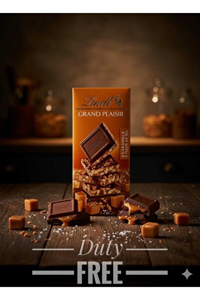hijazigroup Lindt Grand Plaisir Noir Caramel Fleur De Sel chocolate bar 150 GR